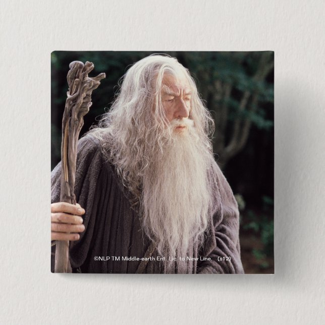 GANDALF™ Standing 2 Inch Square Button (Front)