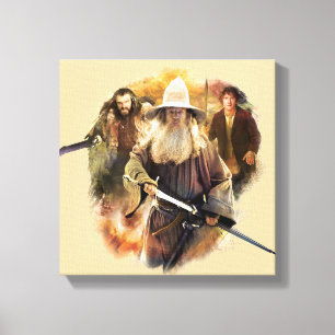 Gandalf, THORIN OAKENSHIELD™, & BILBO BAGGINS™ Canvas Print