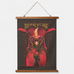 GANDALF™ Vs Balrog "You Shall Not Pass" Graphic Hanging Tapestry