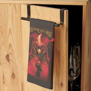 GANDALF™ Vs Balrog "You Shall Not Pass" Graphic Kitchen Towel