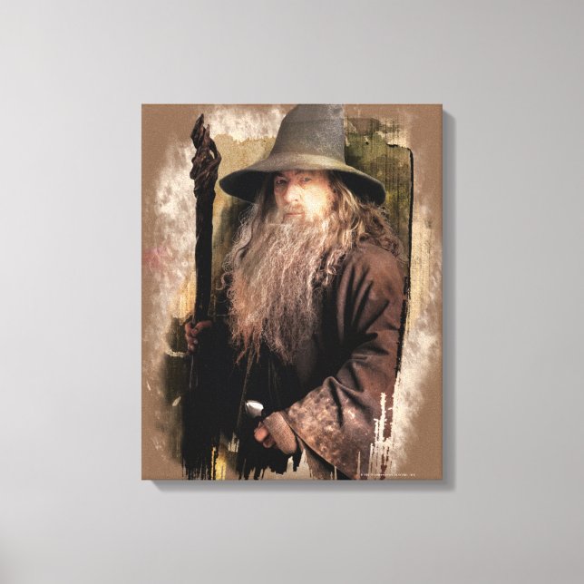 Gandalf With Staff Canvas Print (Front)