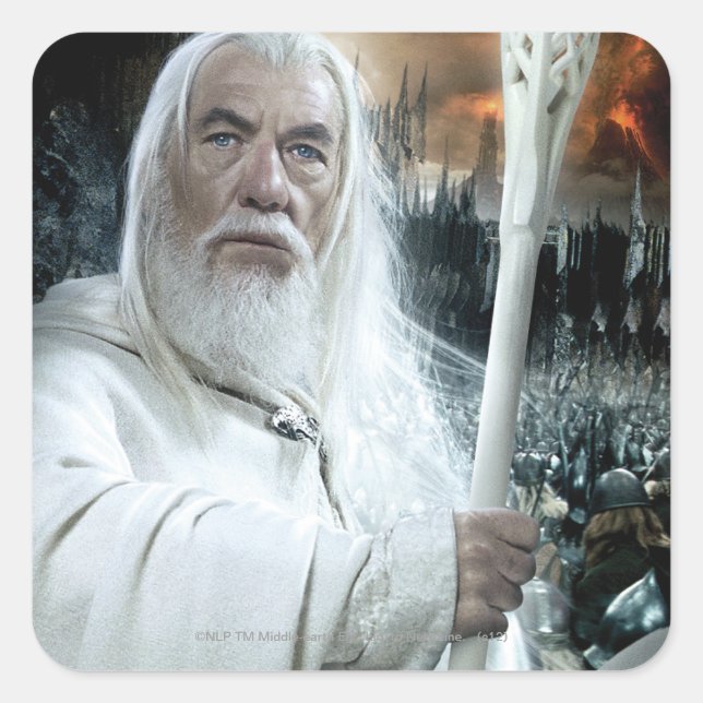 GANDALF™ with Staff Square Sticker (Front)