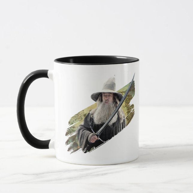 Gandalf With Sword Green Mug (Left)