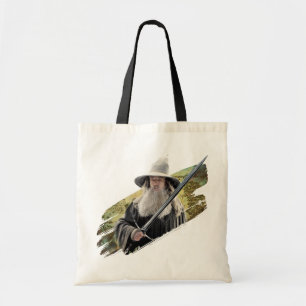 Gandalf With Sword Green Tote Bag