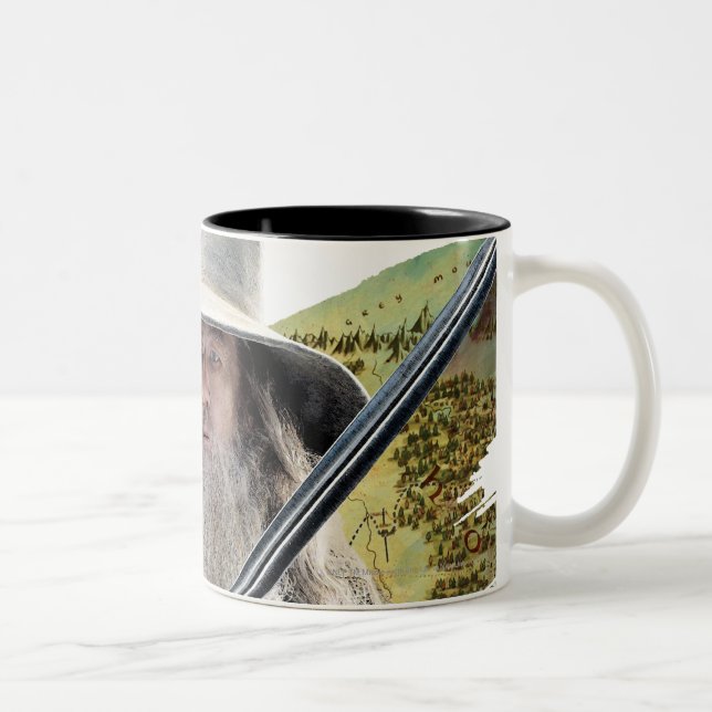 Gandalf With Sword Green Two-Tone Coffee Mug (Right)