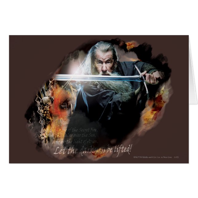 Gandalf With Sword In Battle (Front Horizontal)