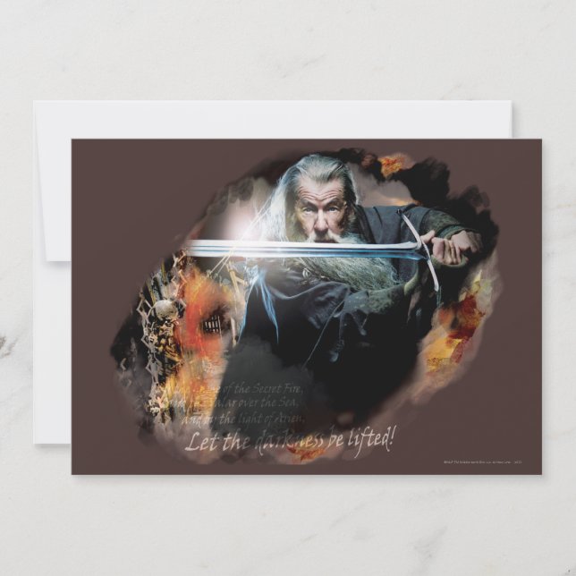 Gandalf With Sword In Battle (Front)