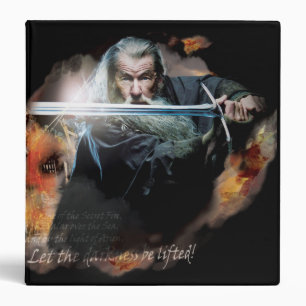 Gandalf With Sword In Battle Binder