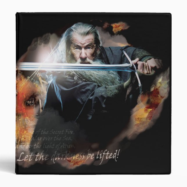 Gandalf With Sword In Battle Binder (Front)