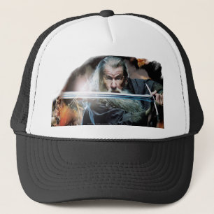 Gandalf With Sword In Battle Trucker Hat