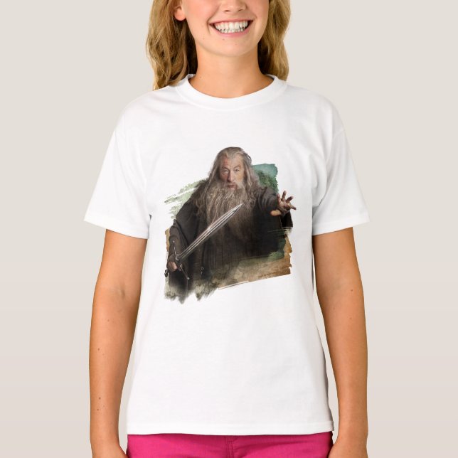 Gandalf With Sword T-Shirt (Front)