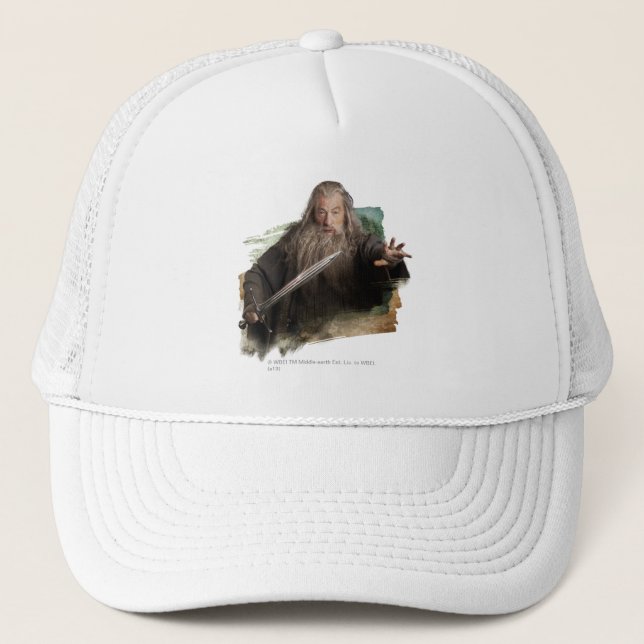 Gandalf With Sword Trucker Hat (Front)