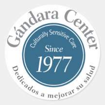 Gándara Centre Logo Round Sticker