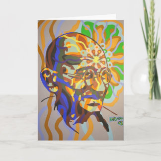 gandhi 2008 as greetingcard card