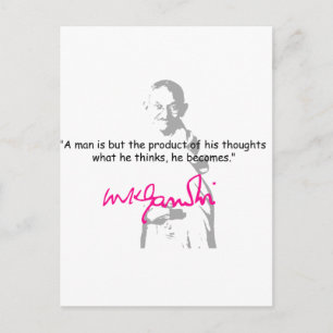 gandhi 2 postcard