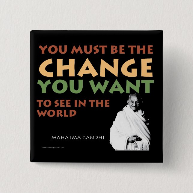 Gandhi Button (Front)