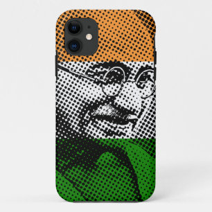 Gandhi + Indian Flag iPhone 5C Case