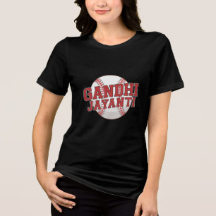 Gandhi Jayanti Baseball Tri-Blend Shirt