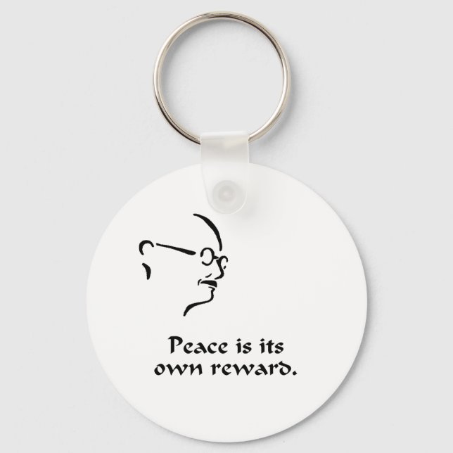 Gandhi Peace Keychain (Front)