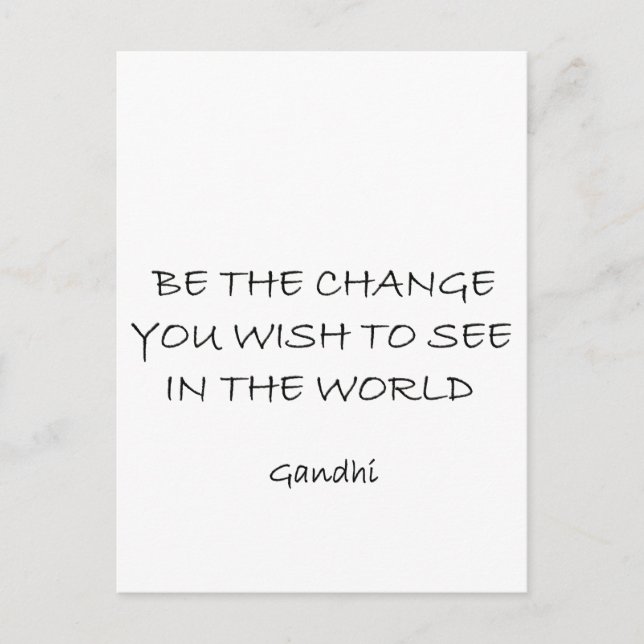 gandhi postcard (Front)