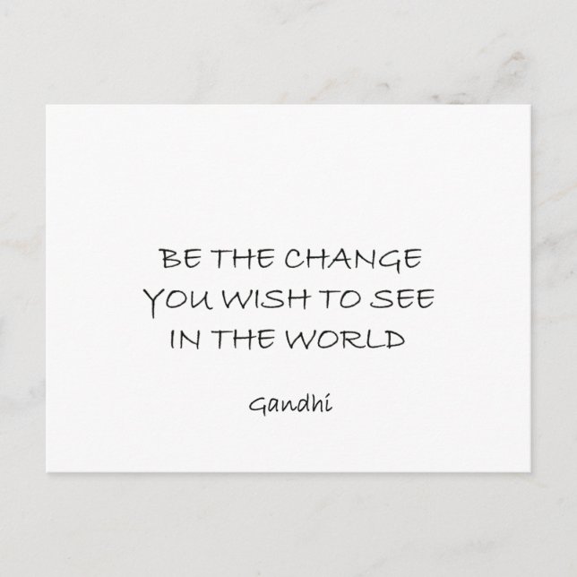 gandhi postcard (Front)