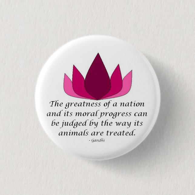Gandhi Quote 1 Inch Round Button (Front)