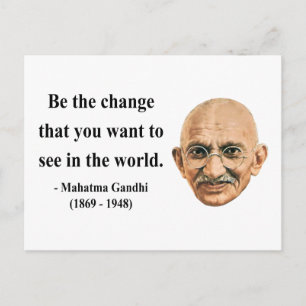 Gandhi Quote 1b Postcard
