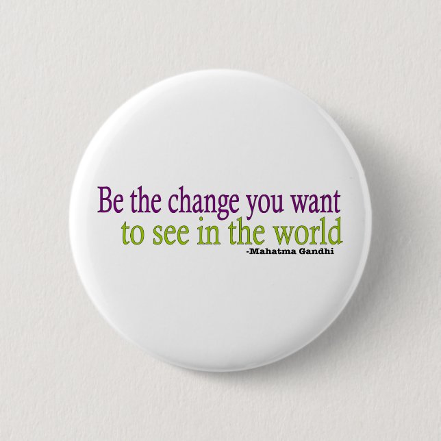 Gandhi Quote 2 Inch Round Button (Front)