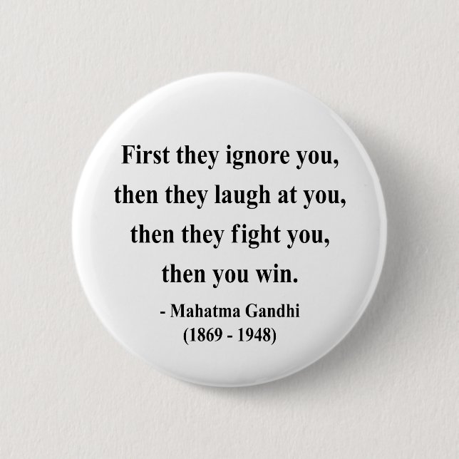 Gandhi Quote 5a 2 Inch Round Button (Front)