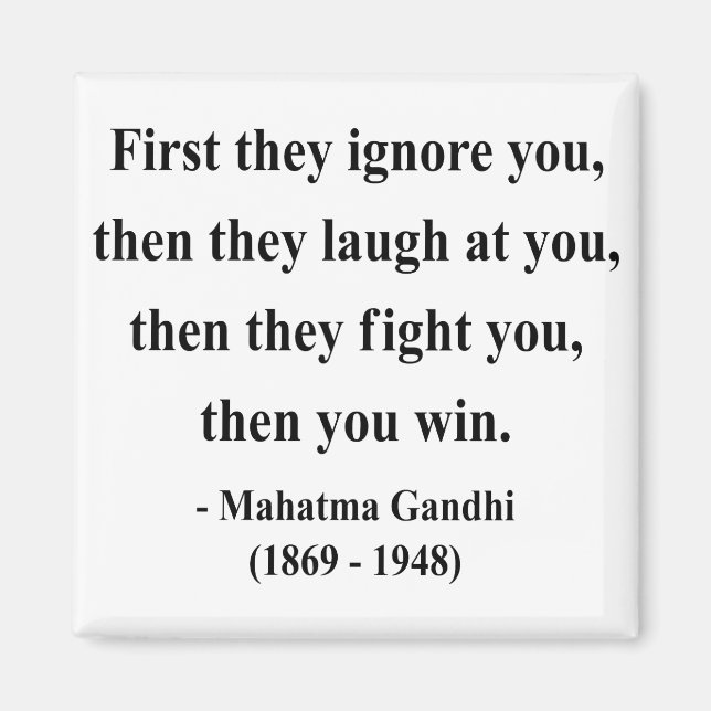 Gandhi Quote 5a Magnet (Front)