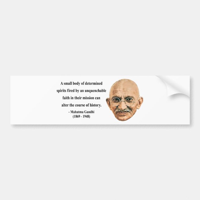 Gandhi Quote 6b Bumper Sticker (Front)