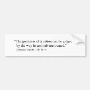 Gandhi Quote Bumper Sticker