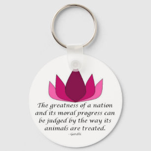 Gandhi Quote Keychain