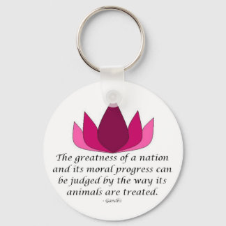 Gandhi Quote Keychain