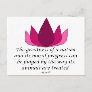 Gandhi Quote Postcard