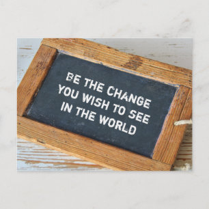 Gandhi - Sein der Wandel Postcard