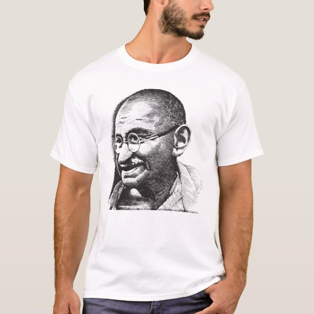Gandhi, Tyrants and Love T-Shirt (Front)