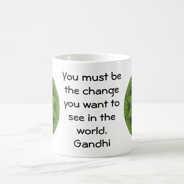 Gandhi Wisdom Quotation Saying Coffee Mug (Center)
