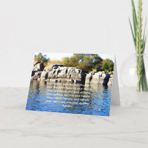 Gandhi Wisdom Saying Quotation About Destiny Card