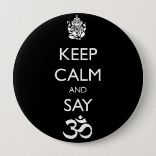 ganesh 4 inch round button