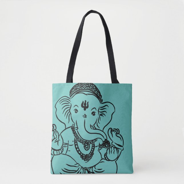 Ganesh all over printed Tote (Front)