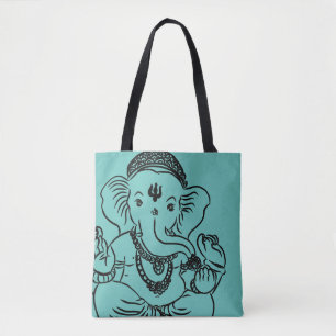 Ganesh all over printed Tote Bag