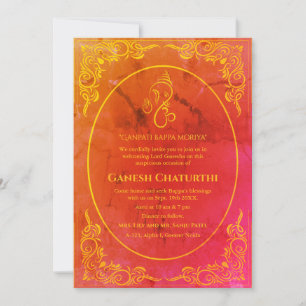 Ganesh Chaturthi Puja Invitation