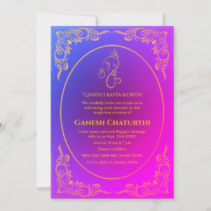 Ganesh Chaturthi Puja  Invitation