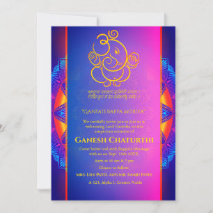 Ganesh Chaturthi Puja Invitation