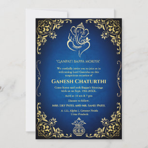 Ganesh Chaturthi Puja Invitation