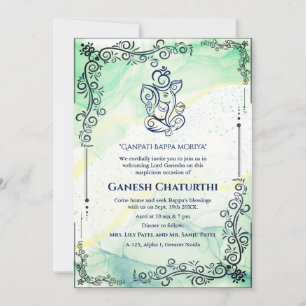 Ganesh Chaturthi Puja  Invitation