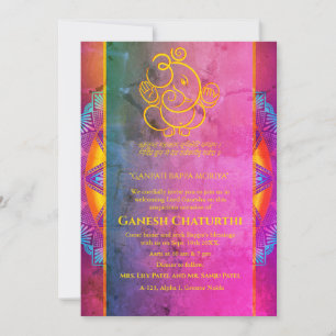 Ganesh Chaturthi Puja Invitation