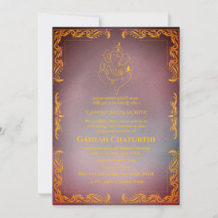 Ganesh Chaturthi Puja Invitation