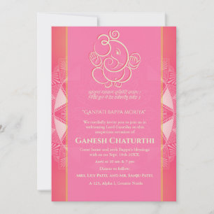 Ganesh Chaturthi Puja Invitation